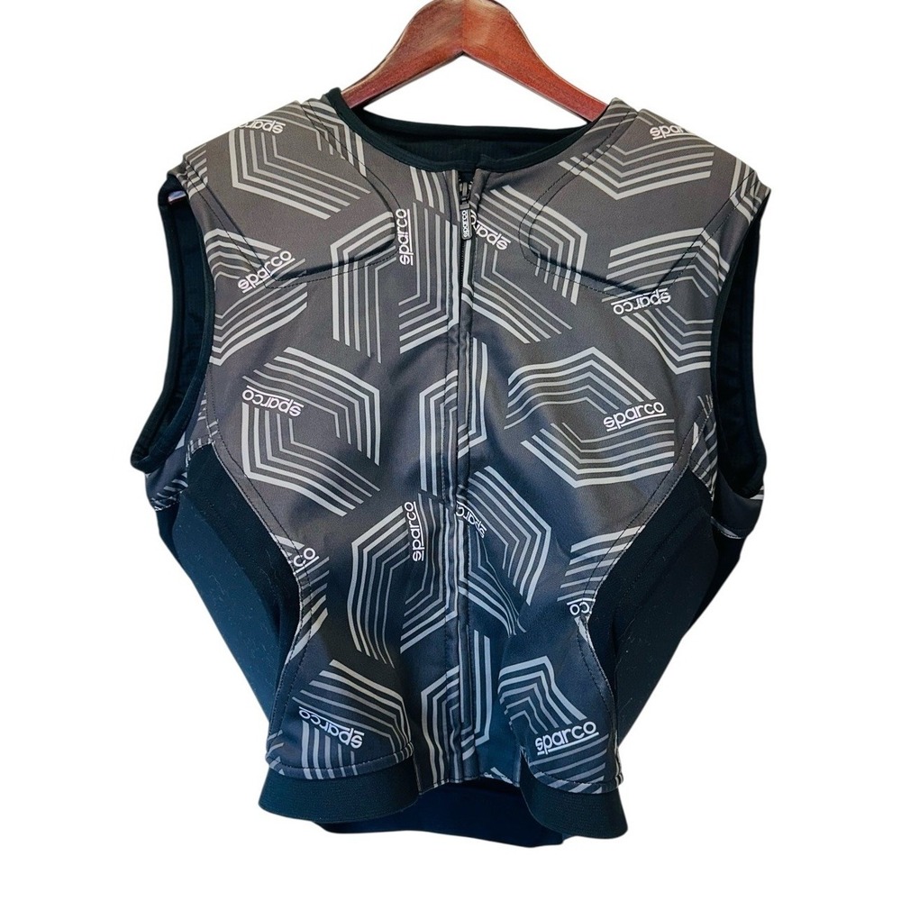 Sparco SJ Pro K-3 Rib Protector Padded Hard Shell Racing Vest Jacket Size Large